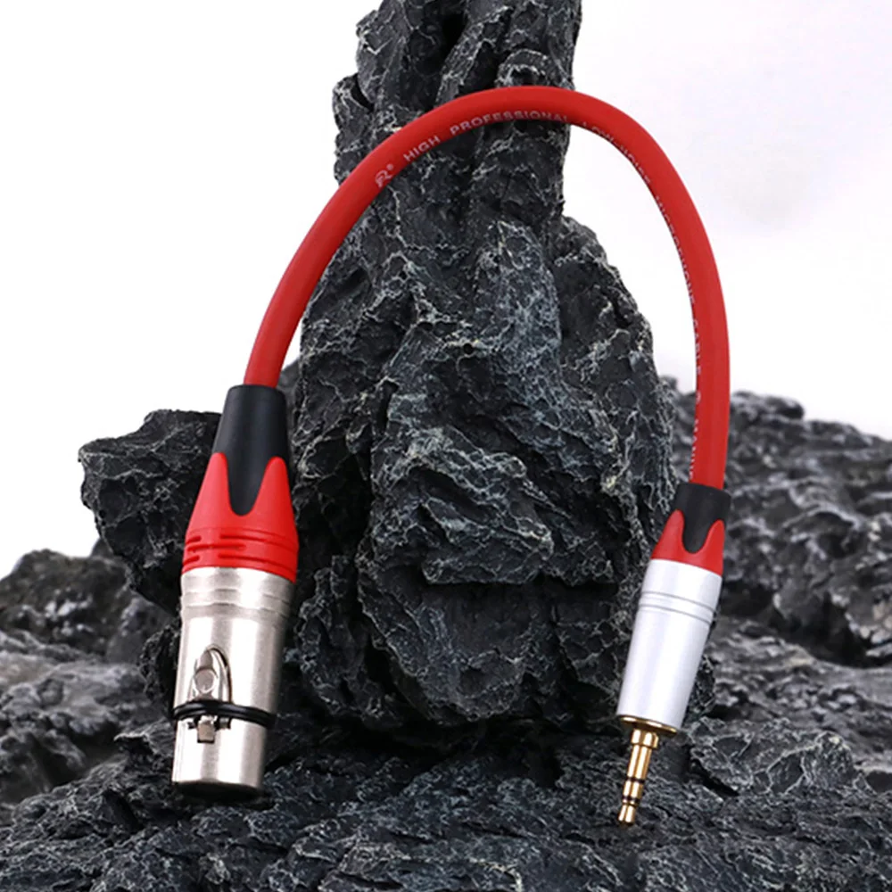 XLR to 3.5mm Cable,3Pin XLR Female to 1/8 inch Stereo Jack AUX Microphone Adapter Cord for Speaker Sound Console Amplifier Mixer