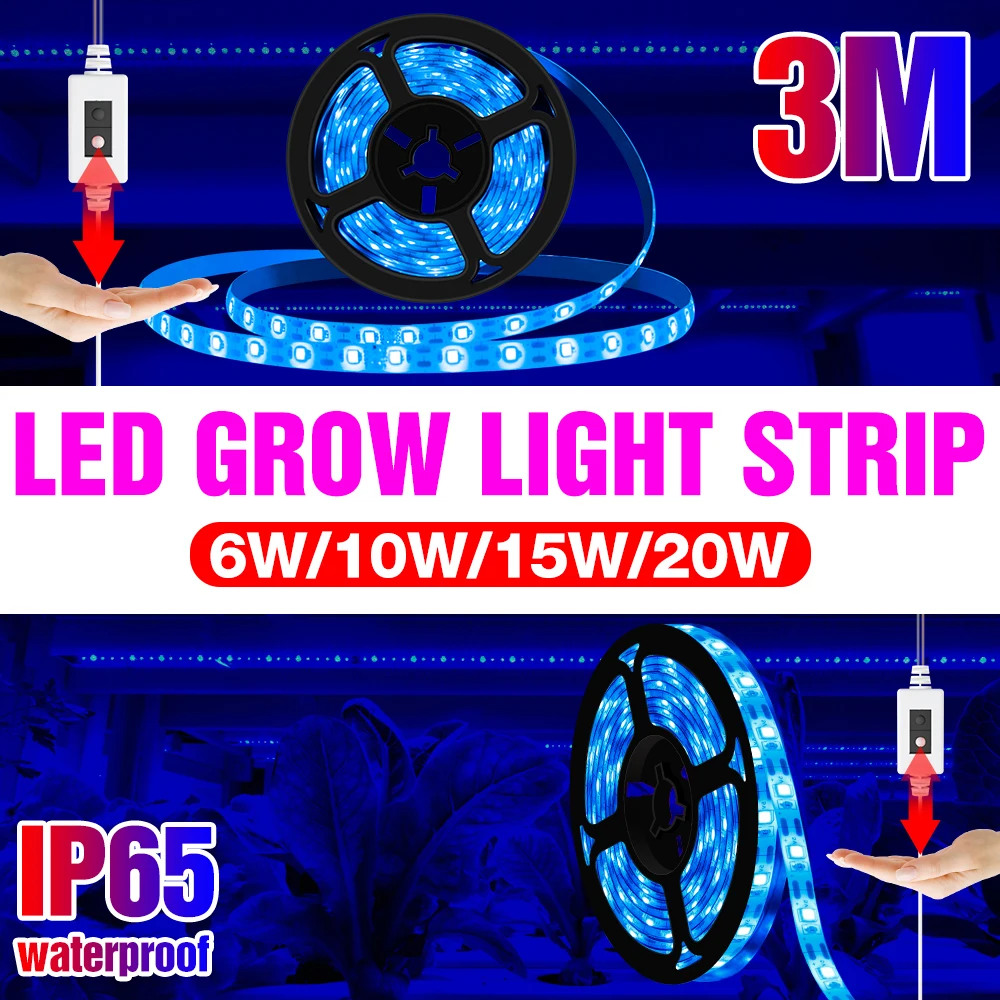 

USB Phyto Lamp Full Spectrum Plant Growth Light Led Grow Strip Light Greenhouse Phytolamp for Plants Hydroponics Growing System