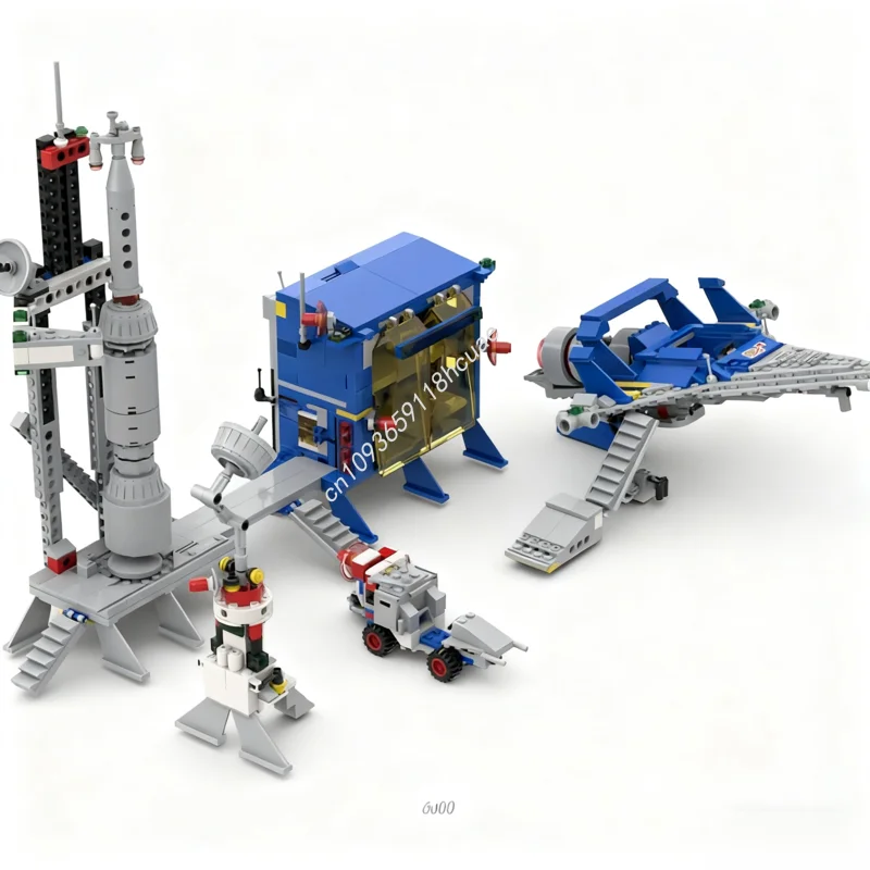 

982 шт. MOC Space Base Station Альтернативная космическая модель Строительные блоки Архитектура DIY Идея Игрушки Образование Рождественский подарок Дети