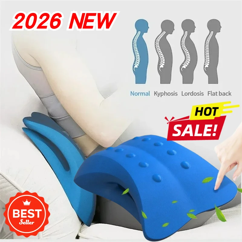

Orthopedic Gravity Stretch Pillow for Lumbar Support Cervical Traction PU Latex Massage Spots Pain Relief Home Car Office Use
