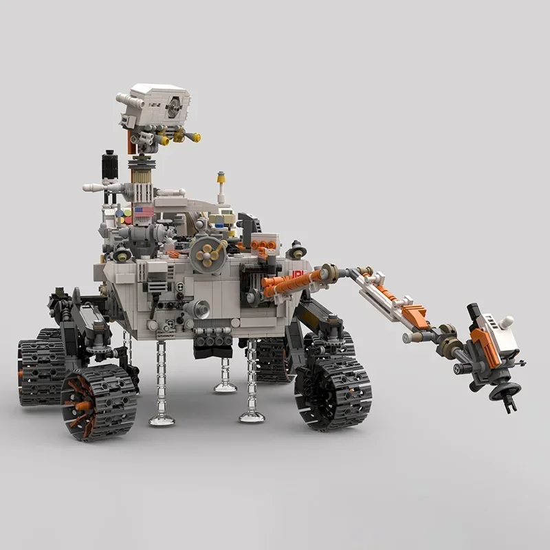 Model kosmiczny Moc cegły budowlane ameryka perspektywa Mars Rover technologia klocki modułowe prezenty zabawki świąteczne zestawy DIY montaż