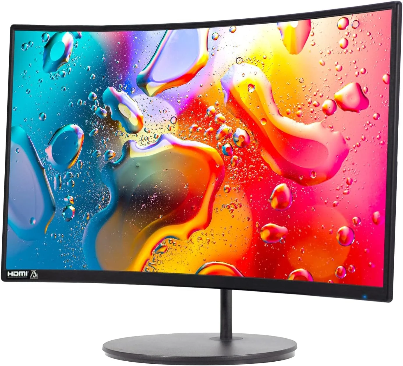 شاشة ألعاب منحنية مقاس 24 بوصة بدقة 1080 بكسل R1500 98% sRGB HDMI x2 VGA مكبرات صوت مدمجة، آلة تثبيت على الحائط VESA باللون الأسود · تخفيضات كبيرة