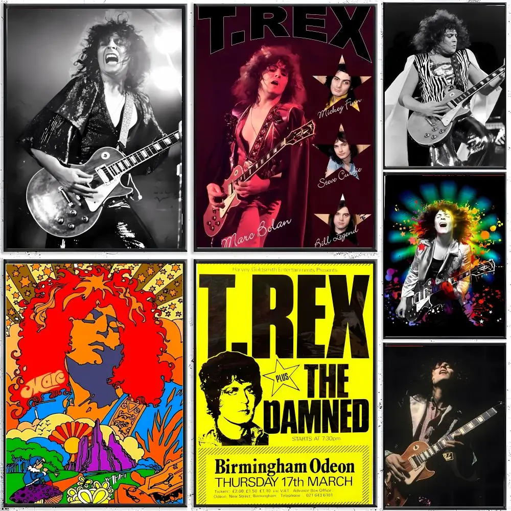 Vintage Rock Legend T-TRexs Poster Modern Indoor Wall Decor & Aesthetic Home Space Design