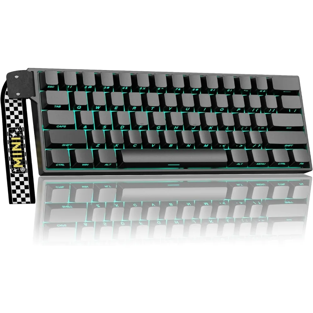 60% Wireless Gaming Keyboard with Rapid Trigger, 8000Hz Polling, RGB, Tri-Mode Connectivity for Gamers