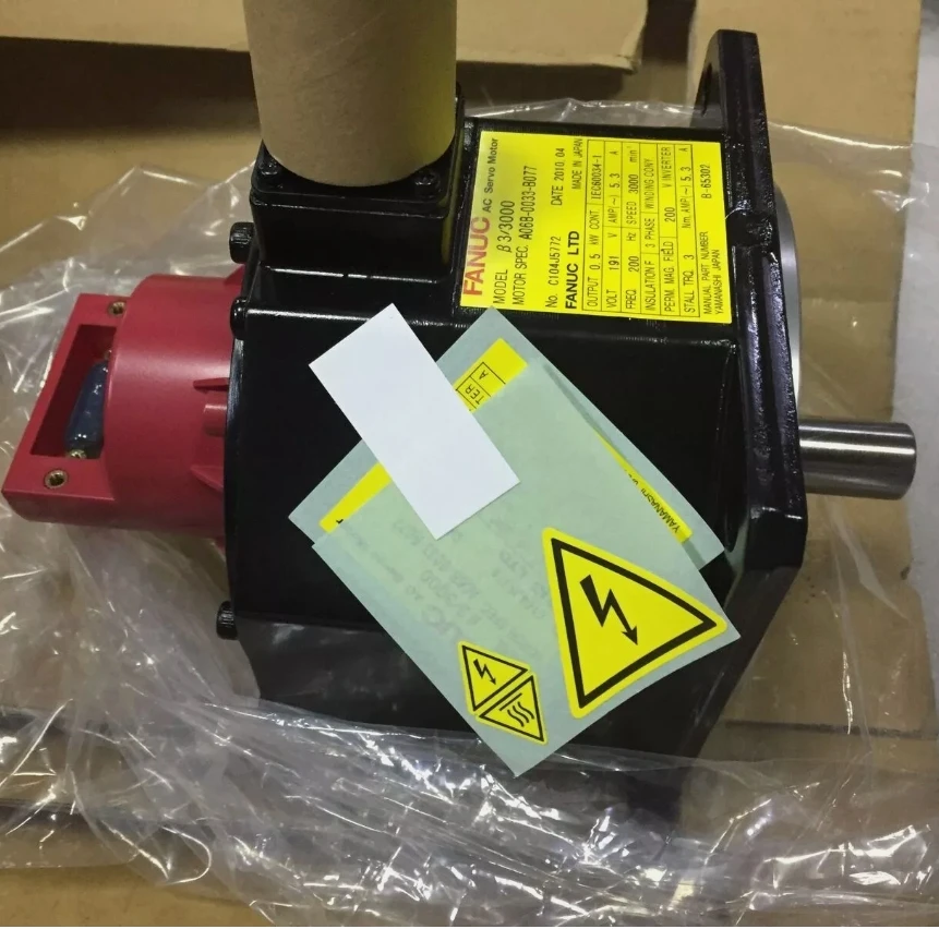 

A06B-0033-B575 Original New Fanuc AC Servo Motor A06B0033B575 FANUC CNC System 1 Year Warranty