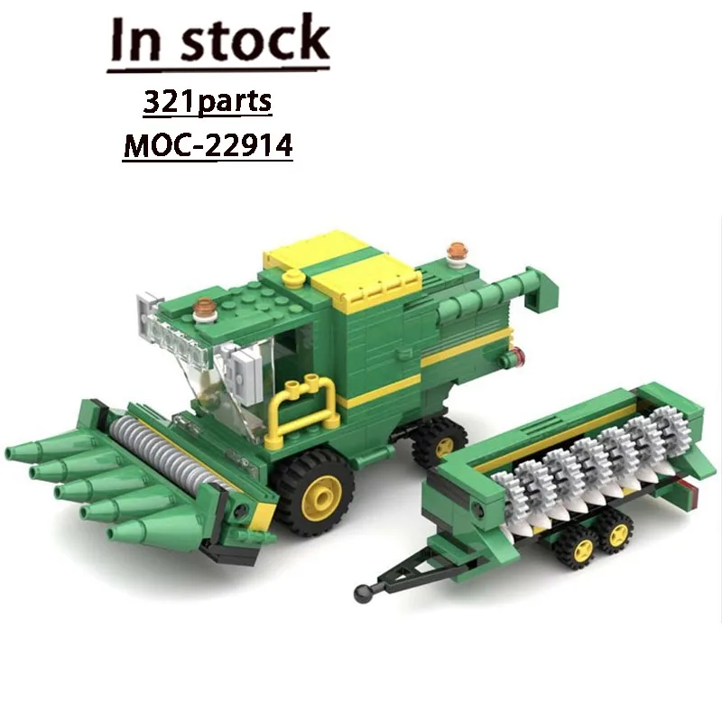 

MOC-22914 Farm Agricultural Combine Harvester Building Block Model 321 Parts Boys Children Birthday Christmas Toy Gift