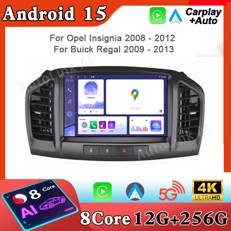 Multimedia Auto Car Radio Video Player Android For Opel Insignia 2008 - 2012 For Buick Regal 2009 - 2013  GPS Navigation Multime