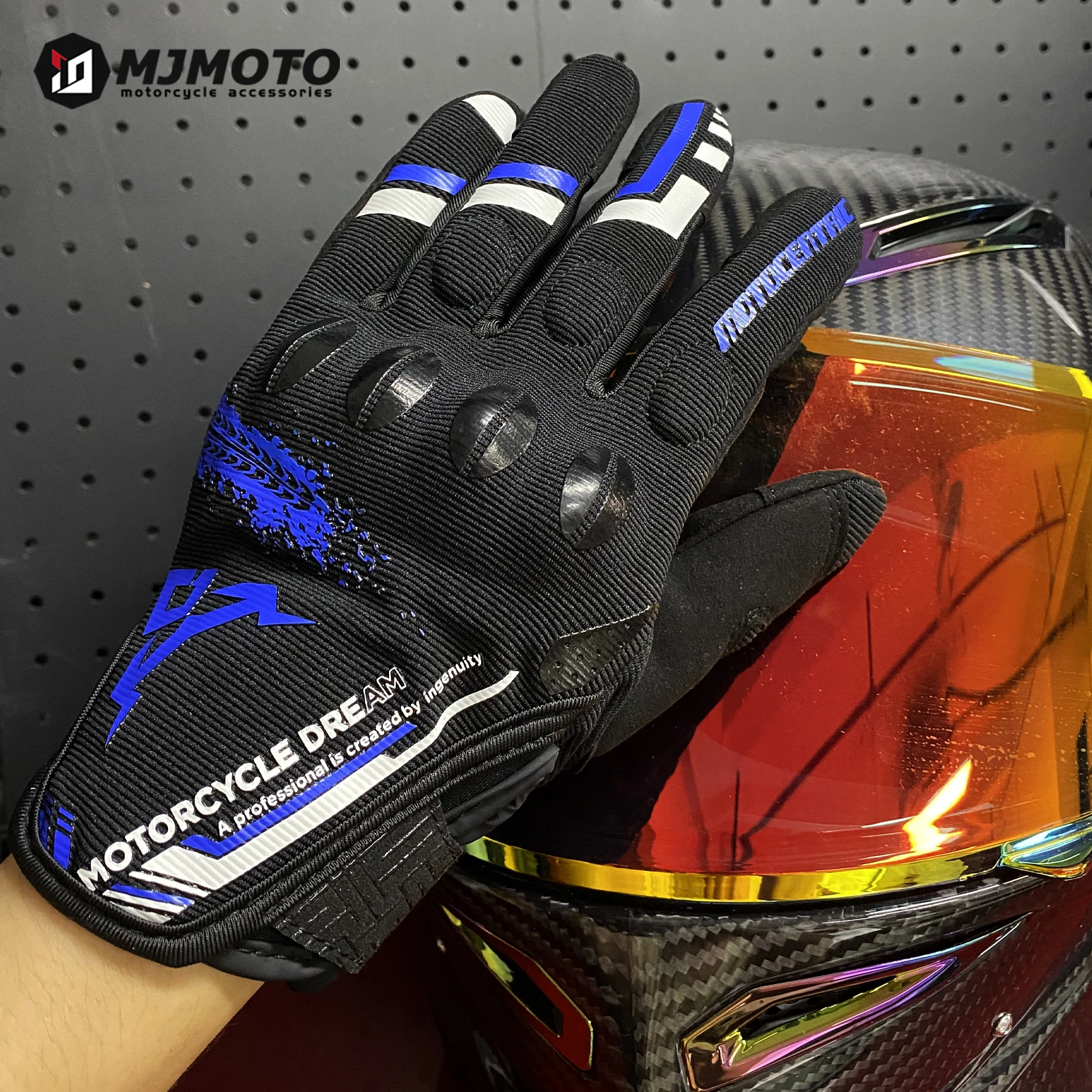 

Motorcycle Gloves Four Seasons Breathable Motocross Cycling Racing Glove Fashion Touch Screen Anti-fall Guantes Riding Equipment