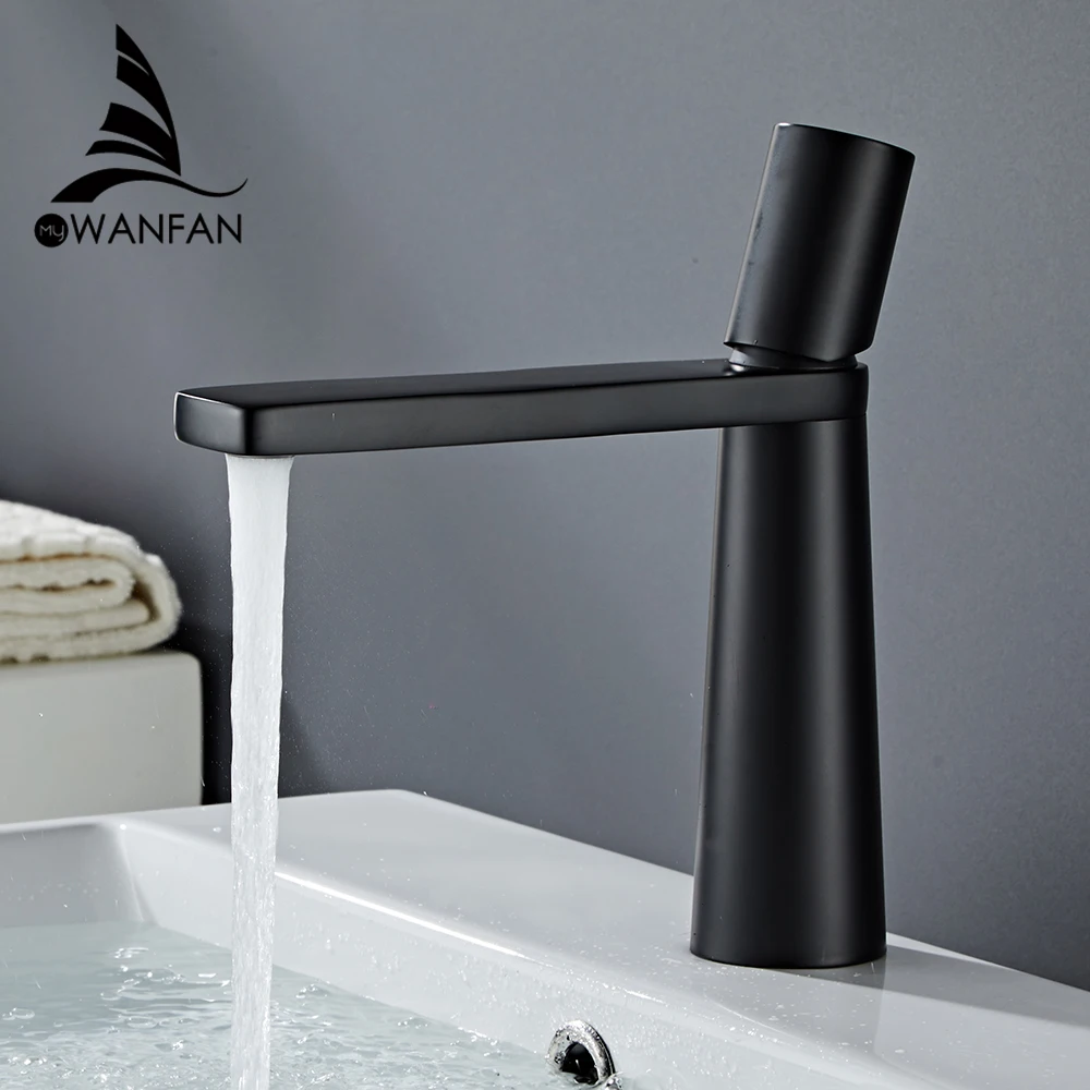 

Смеситель для раковины в ванной комнате, черный смеситель для туалетного столика с одним отверстием, смеситель для раковины, коммерческая современная коммерческая раковина 855920