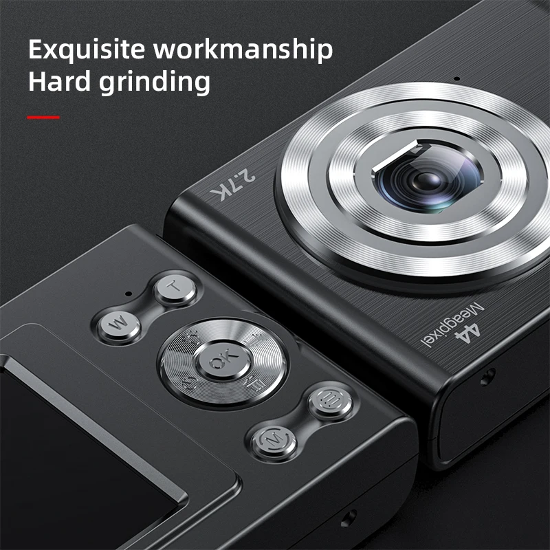 Mini Digital Camera 48MP 4K Zoom Self-Timer 128GB Extended Memory Face Detection Anti-shaking Built-in Batteries