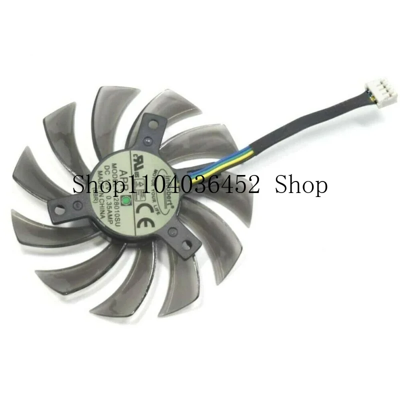 75mm For ASUS GTX770 HD7770 HD7790 HD7850 Fan Replacement 4Pin FD7010H12S 0.35A