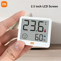 Xiaomi Atuman 2.5 Inch LCD Electronic Digital Temperature Humidity Meter Indoor Thermometer Hygrometer Weather Sensor Clock new