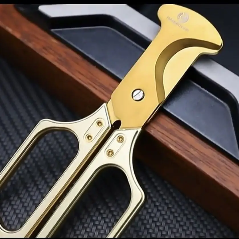 

Острый металлический инструмент для резки сигар, резак для сигар, гильотина, острый, с двойной кромкой, инструмент для резки табака, ручка