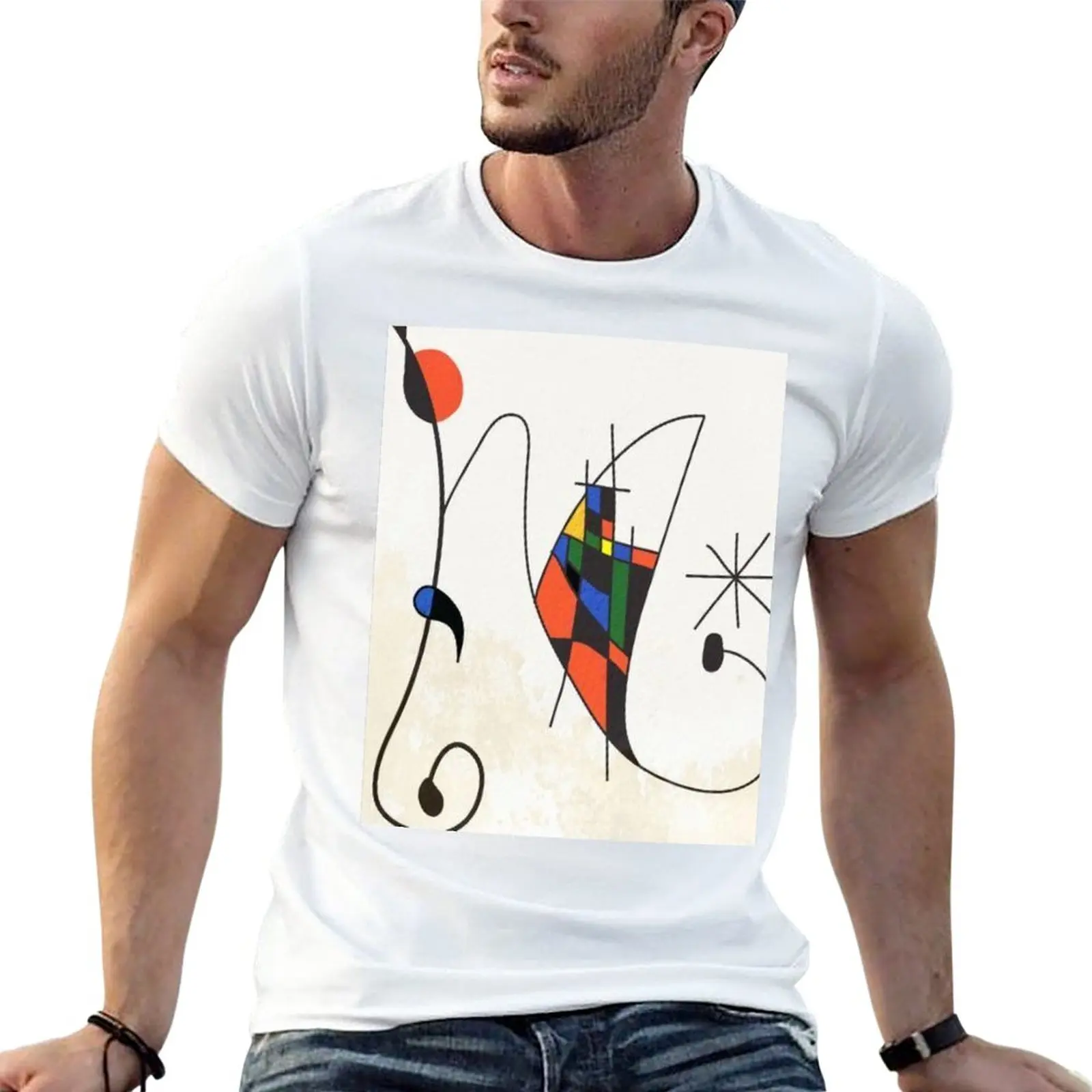 

New JOAN MIRO T-Shirt blank t shirts black t shirts oversized t shirt mens clothes