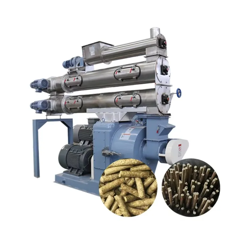 New Snowy Owl 55kw Animal Fodder Production Machine Line Poultry Feed Pellet Mill Equipment 1500-2500kg/h Capacity 220V/380V