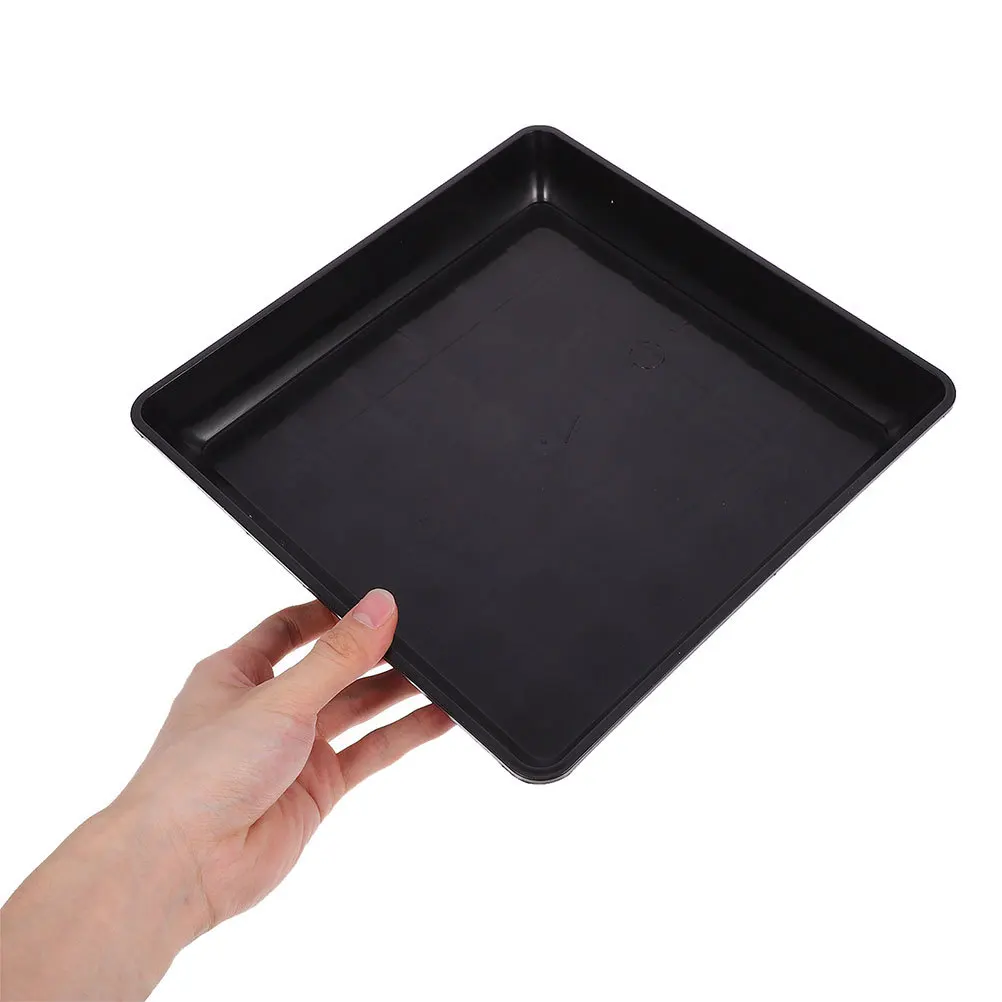 

4pcs Garden Planter Saucers Pp Material Rectangle Flower Pot Trays Indoor Outdoor Plant Drainage Tray Plastic Plant Drip Pads
