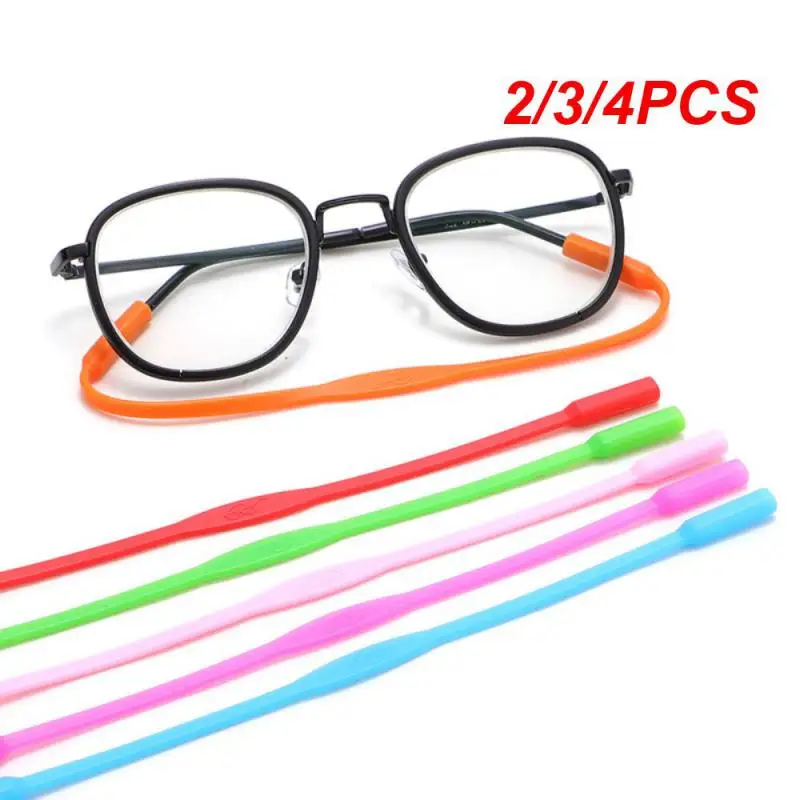 2/3/4PCS Silicone Eyewear Strap Safe And Odorless Easy To Connect Adjustable Waterproof Sunglasses Accessory Chain Practicality