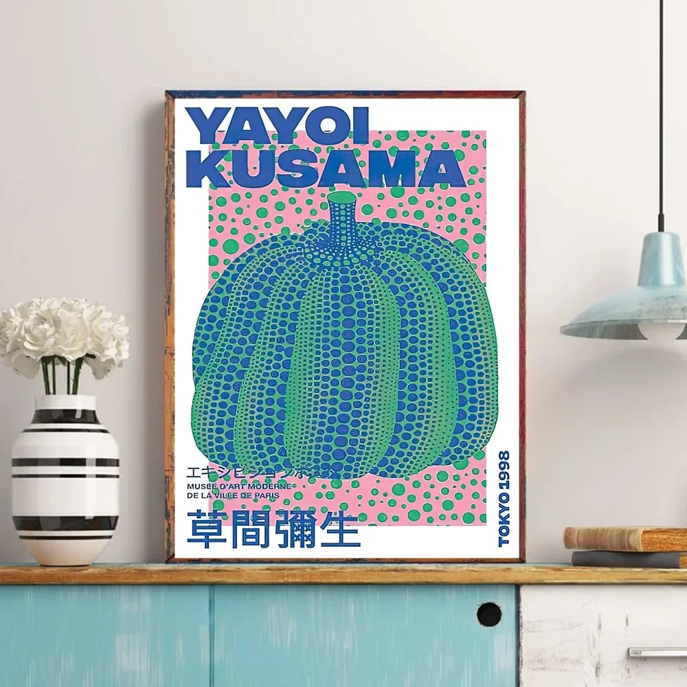 Yayoi Kusama Poster Classic Vintage Posters Vintage Room Home Bar Cafe Decor Nordic Home Decor