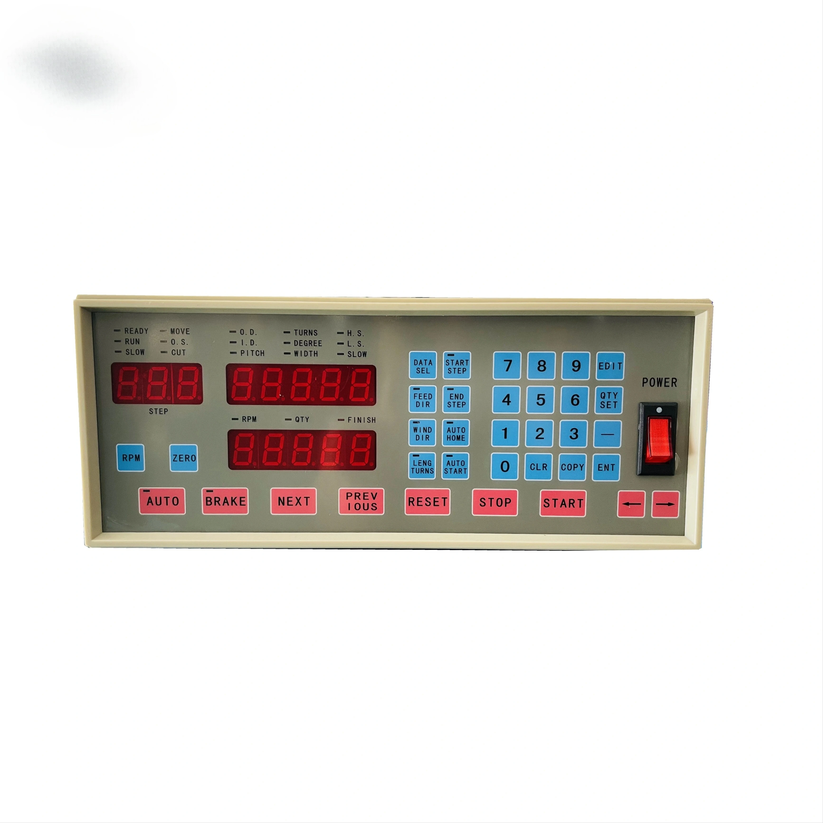 Hot Sales  English Version  CNC-200A Control Box for  Coil Winding Machine Computer Automatic Winder with Brake Function