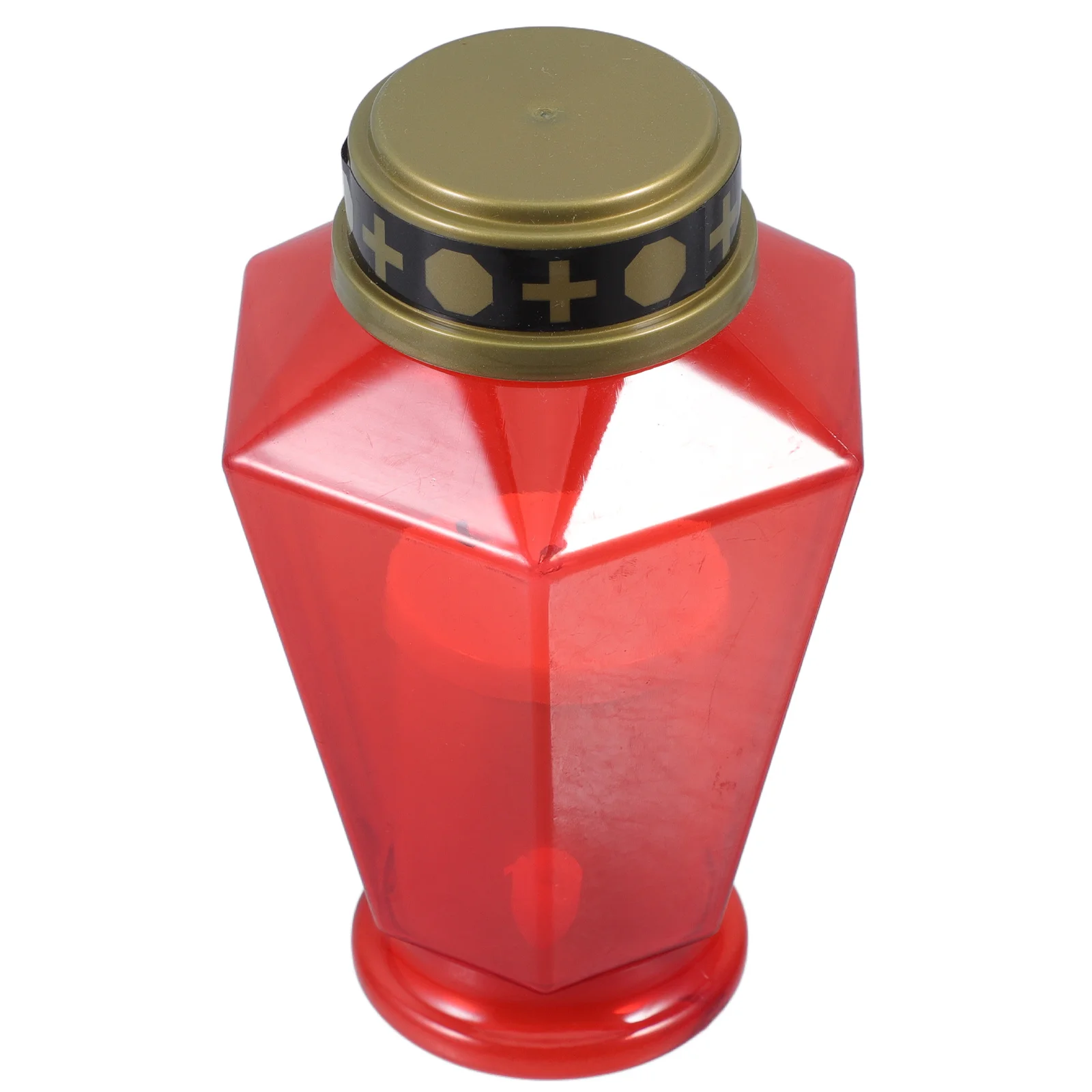 الصليب الشمسي عديم اللهب الإلكتروني Led لتزيين حديقة المقبرة والكنيسة بالطاقة الخفقان المقاومة للماء #6