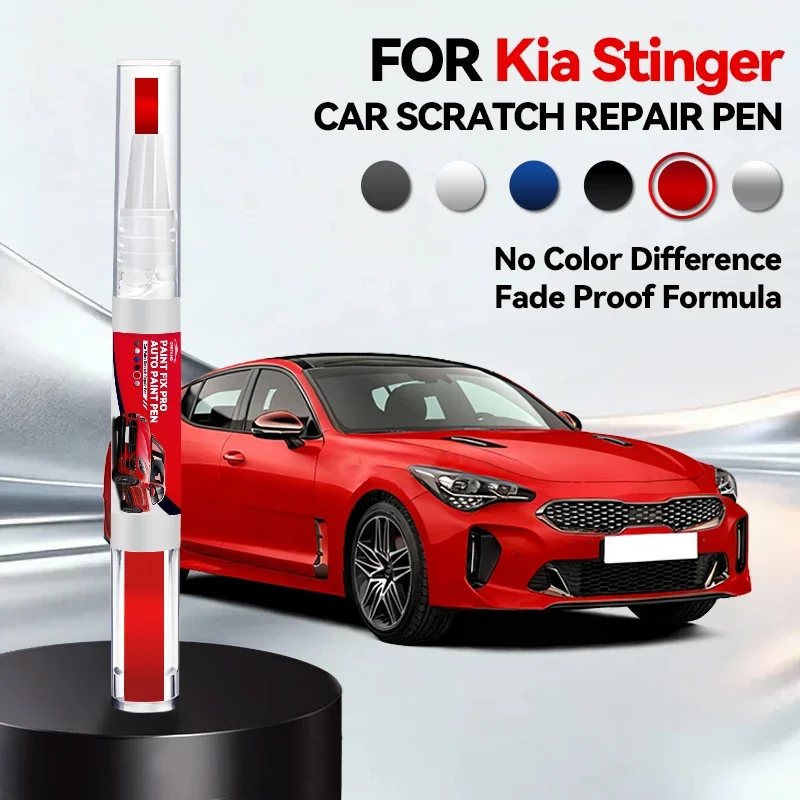 

Ручка-корректор для ремонта автомобильной краски для Kia Stinger 2017-2023: аксессуары для устранения царапин, цвета: черный ABP, серебристый C4S, белый SWP O