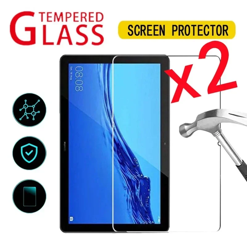 2-piece Tablet Screen Protector for Huawei MediaPad T5 10 10.1 Inch/T3 M5 M6 T8 T10 Scratch Screen Protector Discount Pack