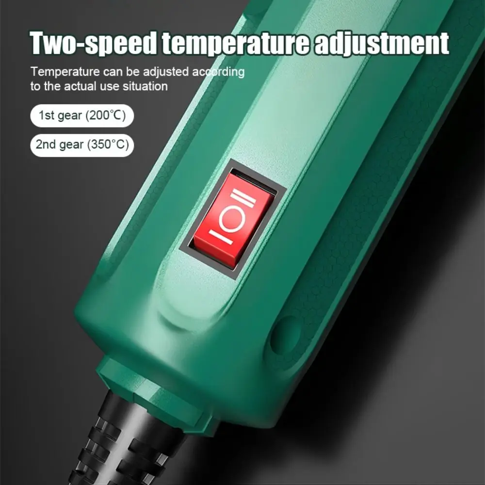 휴대용 350W 열풍기 빠른 가열 두 가지 조절 가능한 레벨 미니 블로워 경량 휴대폰 수리 용접기