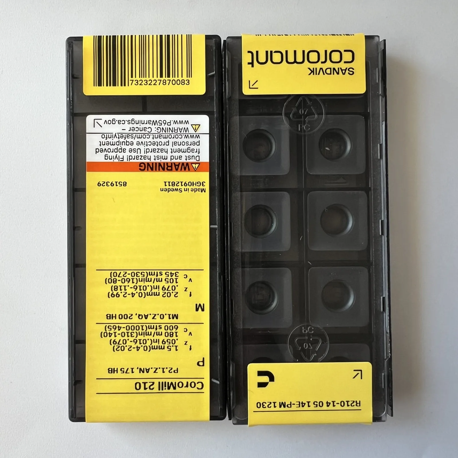 

SANDVIK / R210-140514E-PM 1230 / Оригинальное шведское лезвие из твердого сплава, 10 шт.