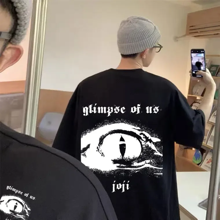 

Glimpse our patterned Printed Summer T-shirt Hip Hop trend Loose casual all-comfy 100% cotton crew-neck short-sleeved T-shirt