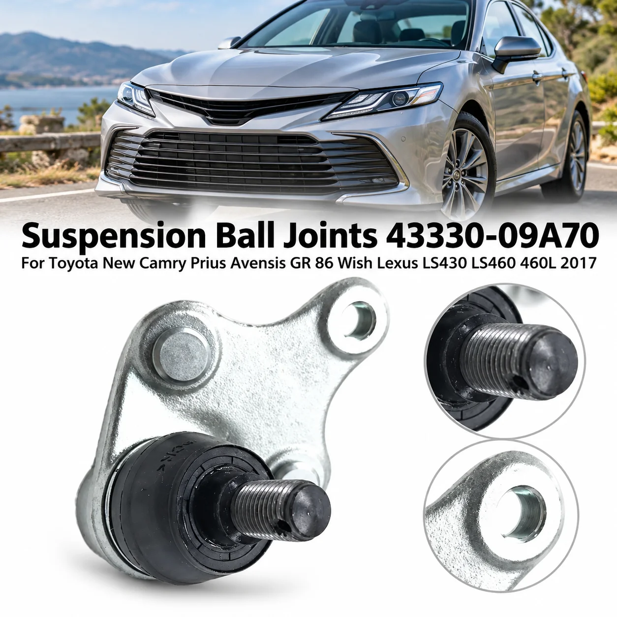 2pcs 43330-09A70 Suspension Ball Joints For Toyota New Camry prius Avensis GR 86 Wish Lexus LS430 LS460 460L 2017 43330-09B10