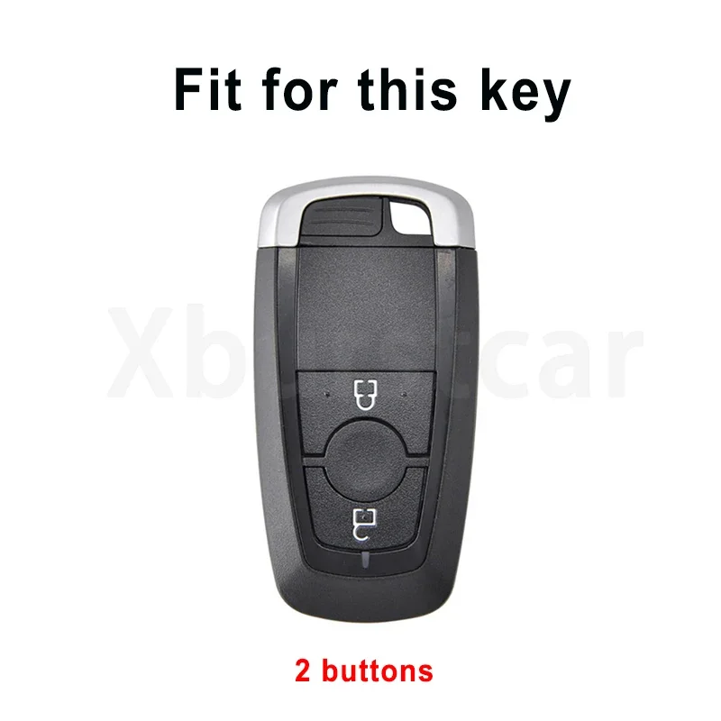 2 Buttons TPU Car Key Case Cover For Ford Edge Fusion Mustang Explorer F150 F250 F350 Ecosport Shell Fob Holder Bag Keyless