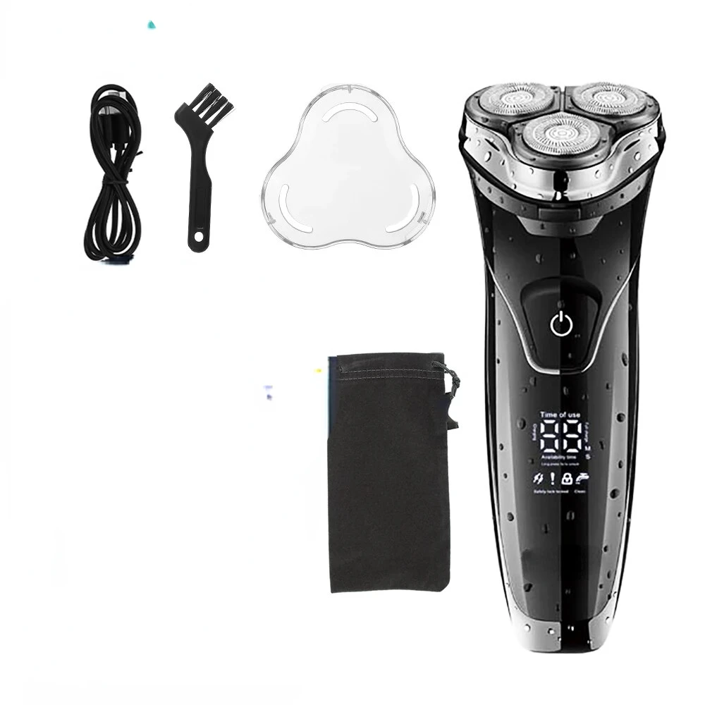 Three  Floating Shaver Full Body Waterproof Digital Display  Rechargeable V-318