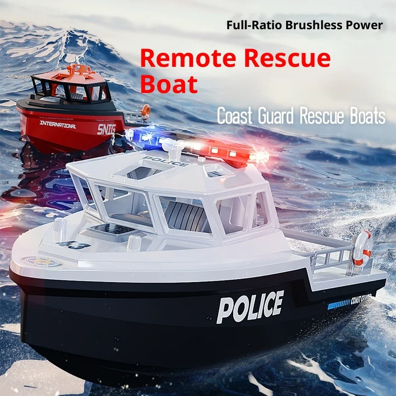 Tx694  693 Rc Boat 2.4g 1/32 Powerful Brushless Motor Long Range Wireless Electric Remote Control Rescue Boat Model Toys Boys