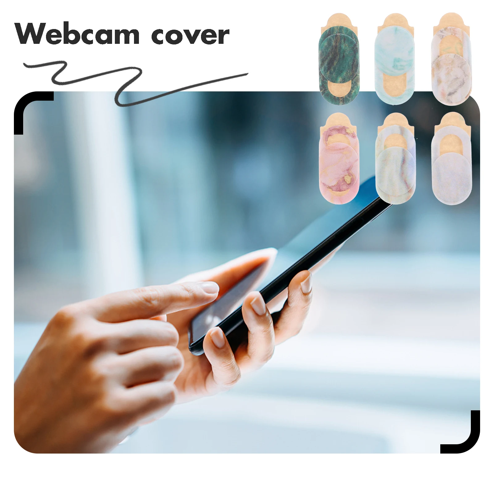 

6Pcs Privacy Stickers Cover Slide Simple Anti-Peeping Security for Laptops Tablets