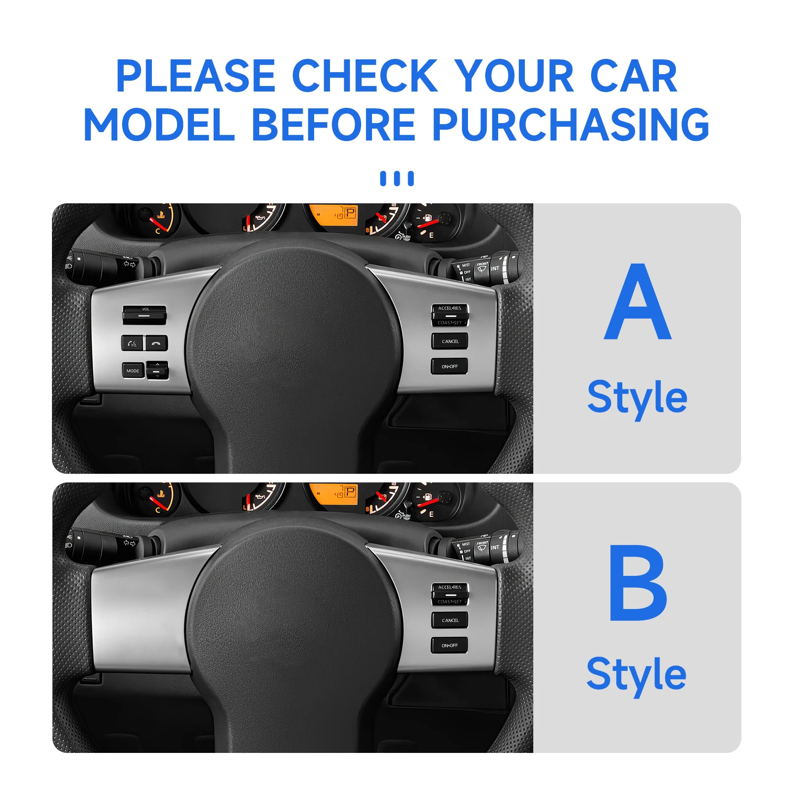 Carbon Fiber Interior Sticker. Car Steering Wheel Panel. For Nissan Frontier Pathfinder Xterra. For Suzuki Equator Accessories.