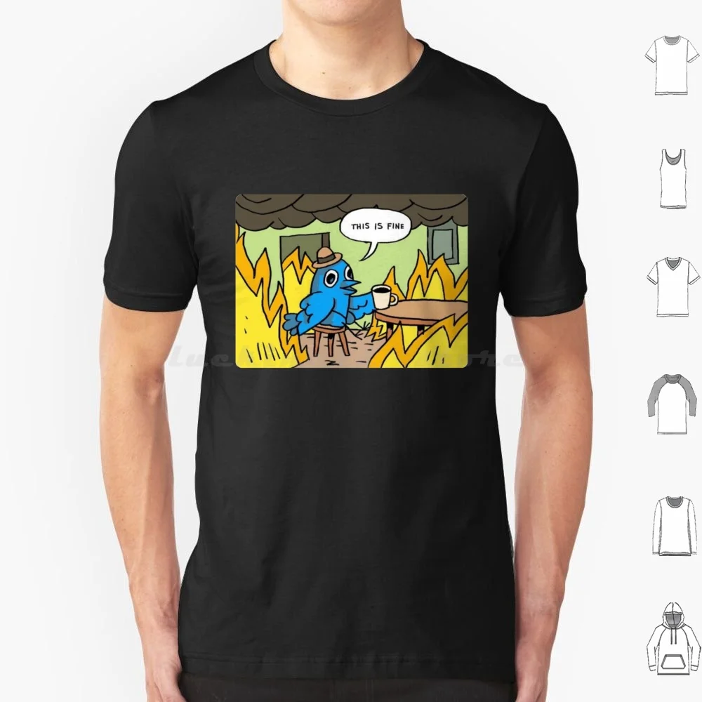 This Is Fine! Meme Rip Merch T Shirt Men Women Kids 6xl This Is Fine Meme Elon Musk Elon Musk Drama Hashtag Rip