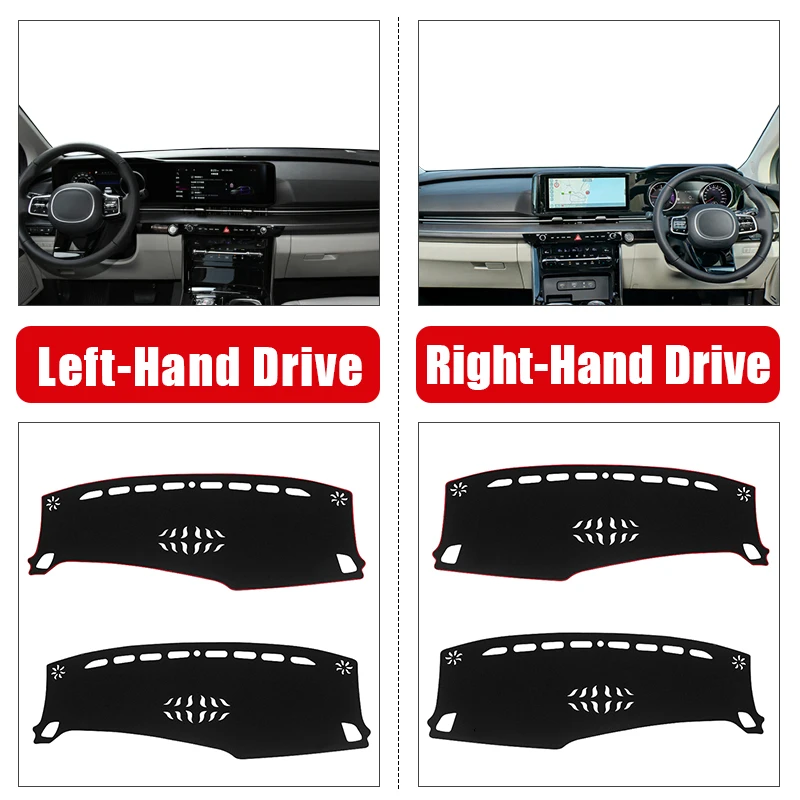 For Kia Carnival KA4 2020 2021 2022 2023 2024 Car Dashboard Cover Mat Dash Board Sun Shade Pad Carpets Rug Protector Accessories