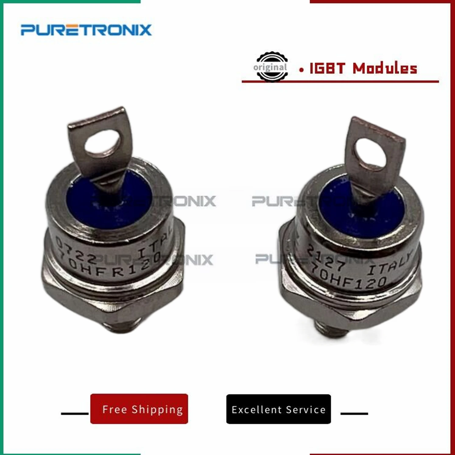 Diodos de recuperación estándar 70HF120 70HFR120, 5 unidades, 70A