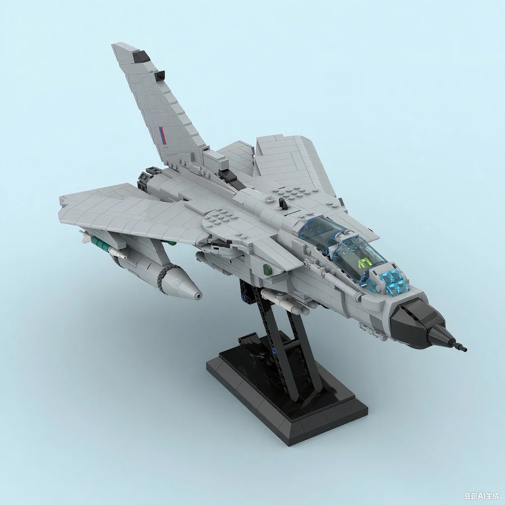 Tornado GR-jatos de combate militares modernos, modelo MOC, bloques de construcción, equipo de guerra, regalo Modular, vacaciones, montar, juguetes para niños, traje