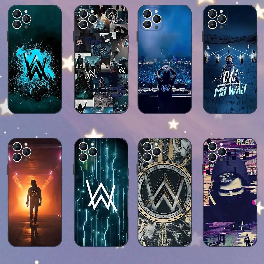 

DJ A-Alan W-Walker For iPhone 12,16,13,14,15,17,11,Pro,Max,Plus,E,Air,Mini TPU Soft to Skin-friendly phone case