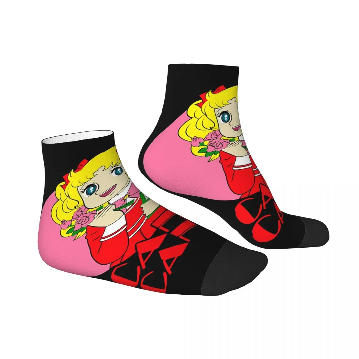 Candy Candy Anime Japan Essential Socks Harajuku Sweat Absorbing Stockings All Season Socks Accessories for Unisex Gifts