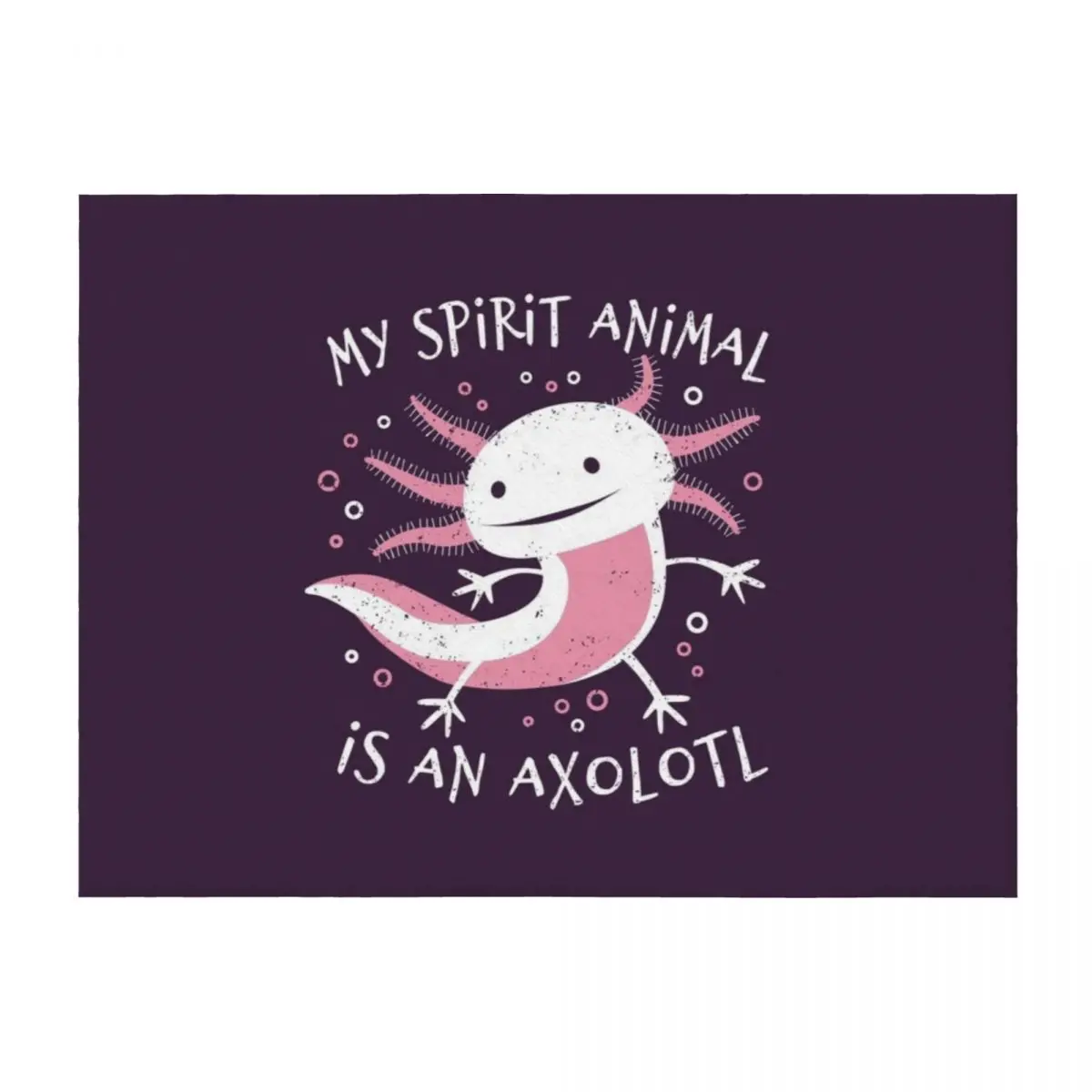 

Cute Amphibian - My Spirit Animal Is An Axolotl Throw Blanket Quilt Polar For Baby Bed covers Blankets