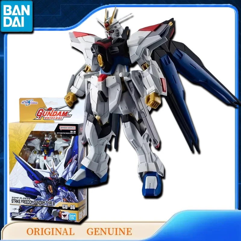 Bandai Original Genuine GU ZGMF/A-262B STRIKE FREEDOM GUNDAM TYPE 2 GU-36 Anime Action Figures Toys Kids Gift Model Ornaments