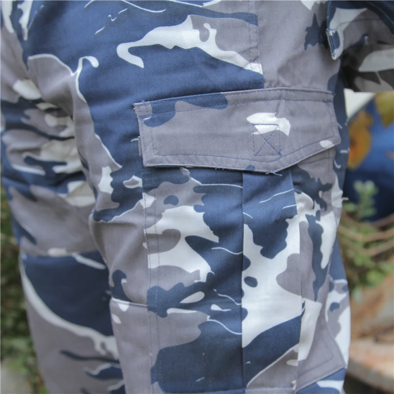 Original Uganda Men's Camouflage Suit Parka Trench Coat, Military Fan Outdoor Tactical Combat Pants, Non German, American, Briti view 6