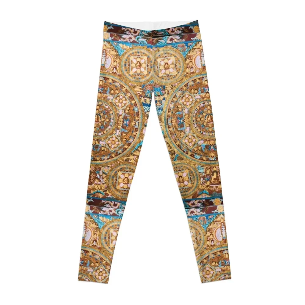 

Buddhist Mudra Bodhisattva Mandala 47 Leggings Women's gym Sports pants for legging push up Womens Leggings