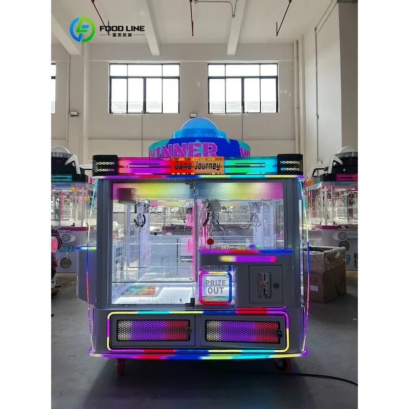 Customized Internet Celebrator Large Blind Box Crane Machine Doll Coin-Operated Snack Gift Play Hardware Metal English