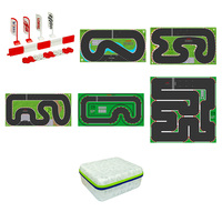 LDARC RC Race Rubber Track Mat Storage Bag for 1/64 1/76 1/58 RC Mini Car Table On-road Racing Drift RTR Toy Part 240x240mm