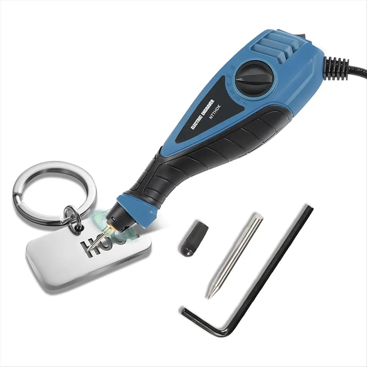 A95G Engraver Pen, 25W 6 Speed Engraving Pen for Metal, Wood, Glass and Plastic, Handheld Engraving -Tool US Plug