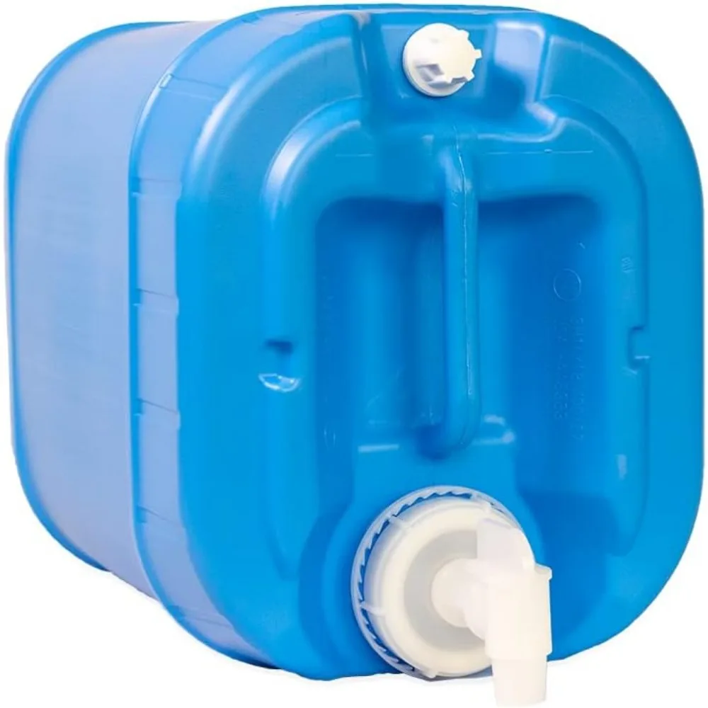 5 Gallon Stackable Water Containers (3-Pack) | 100% Food Grade, BPA-Free | Durable Indoor Outdoor Storage Large Water Jug | Camp