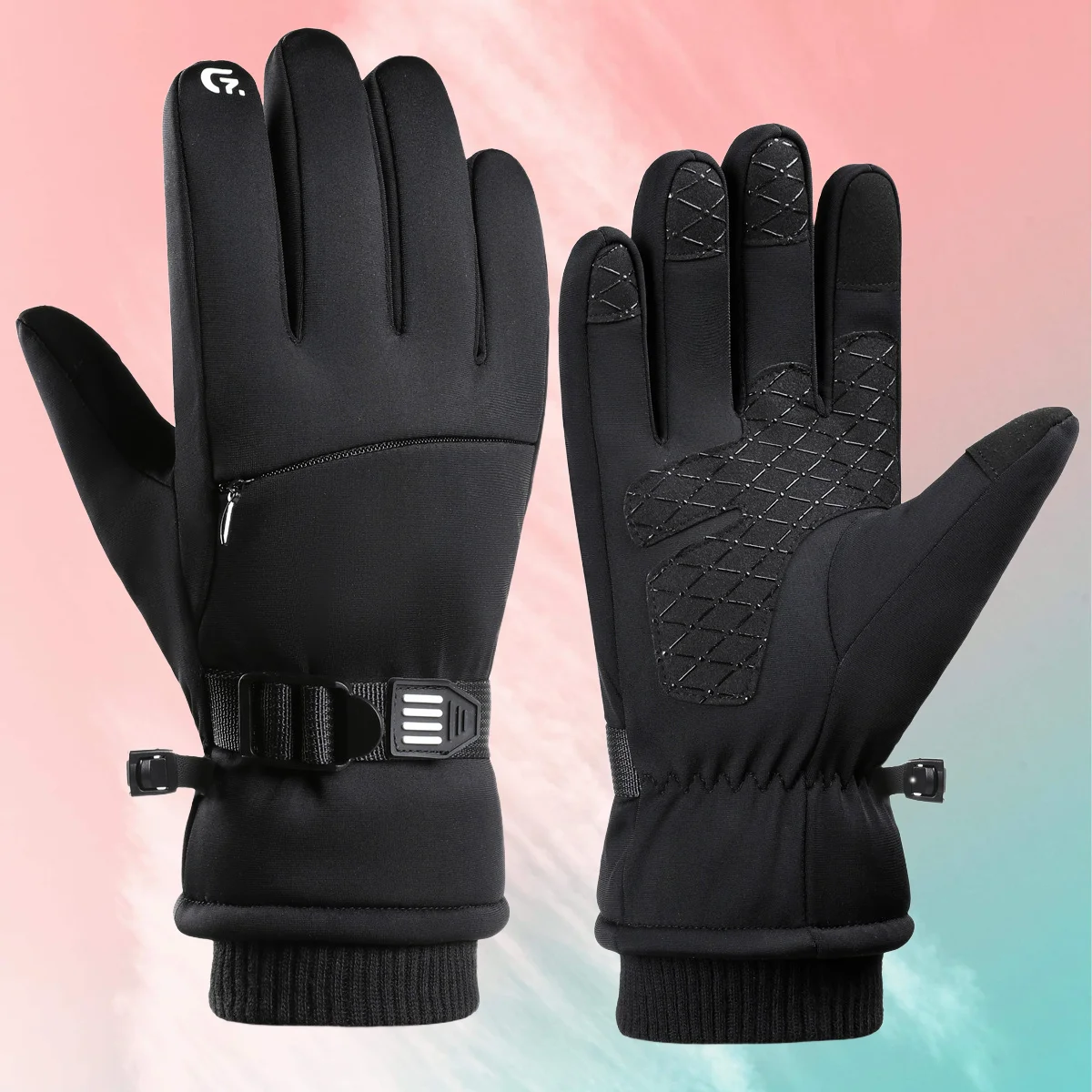 

Warm Companion Fleece Touch Gloves, Cotton-Lined & Soft, Diamond Grip, Your All-Day Warmth for Skiing, Cycling & Commute Sports